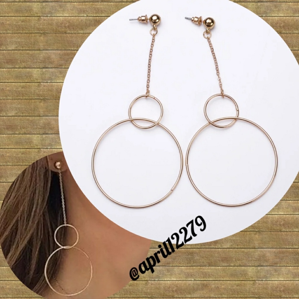 Double Rounds Drop Dangling Earrings!